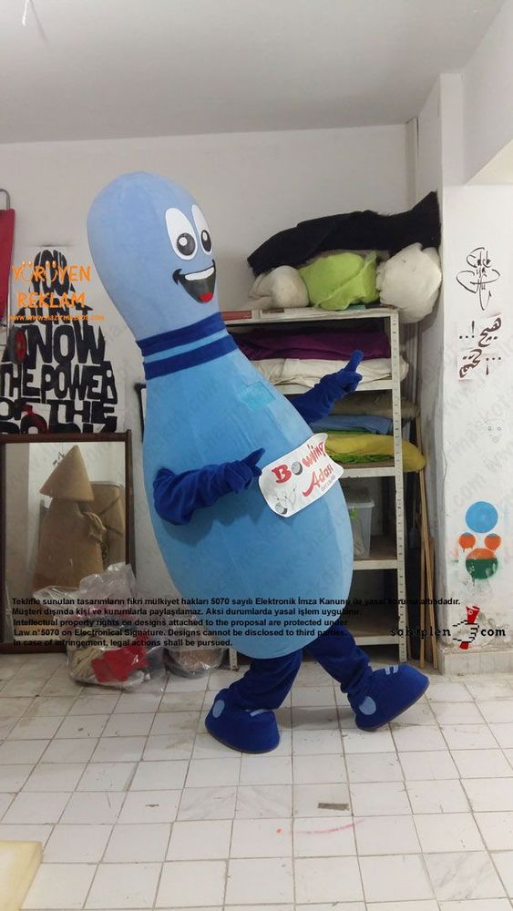 Lobut maskot kostümü maskot kostümü