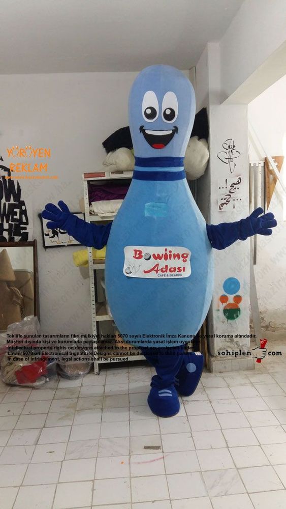 Lobut maskot kostümü maskot kostümü