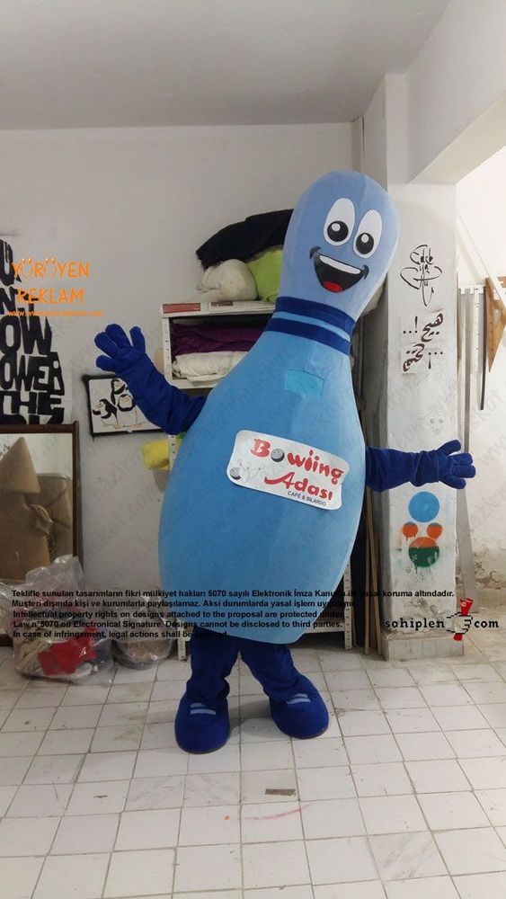 Lobut maskot kostümü maskot kostümü