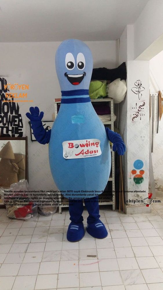 Lobut maskot kostümü maskot kostümü