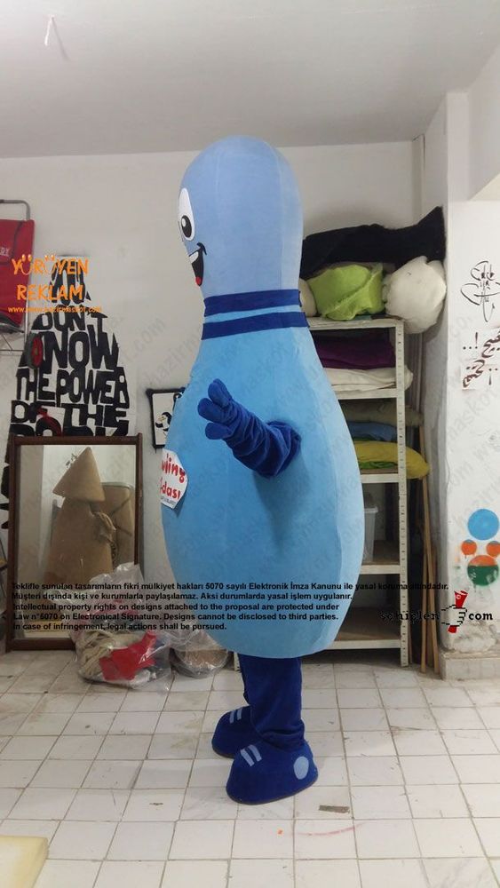 Lobut maskot kostümü maskot kostümü