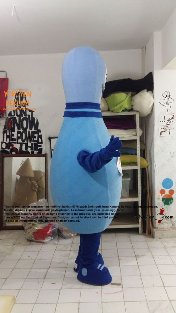 Lobut maskot kostümü maskot kostümü