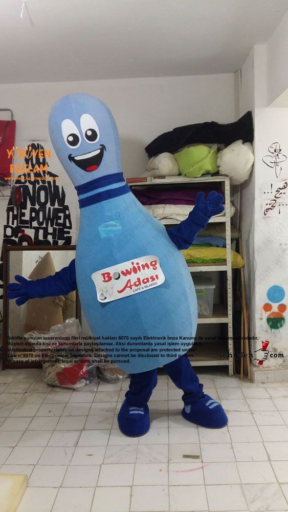 Lobut maskot kostümü maskot kostümü