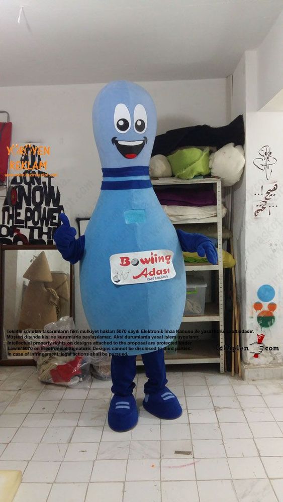 Lobut maskot kostümü maskot kostümü