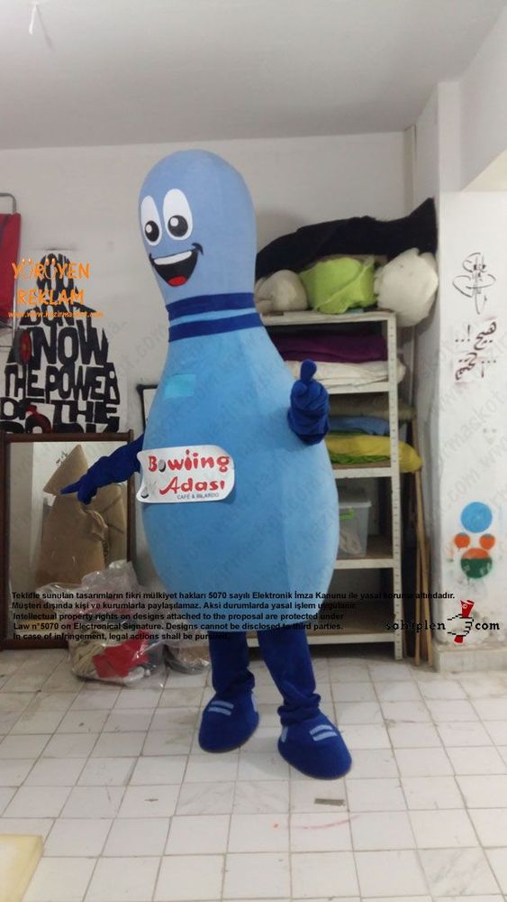 Lobut maskot kostümü maskot kostümü