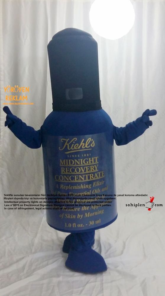 Kiehl's Şişe Maskot Kostümü / L'Oréal Türkiye maskot kostümü