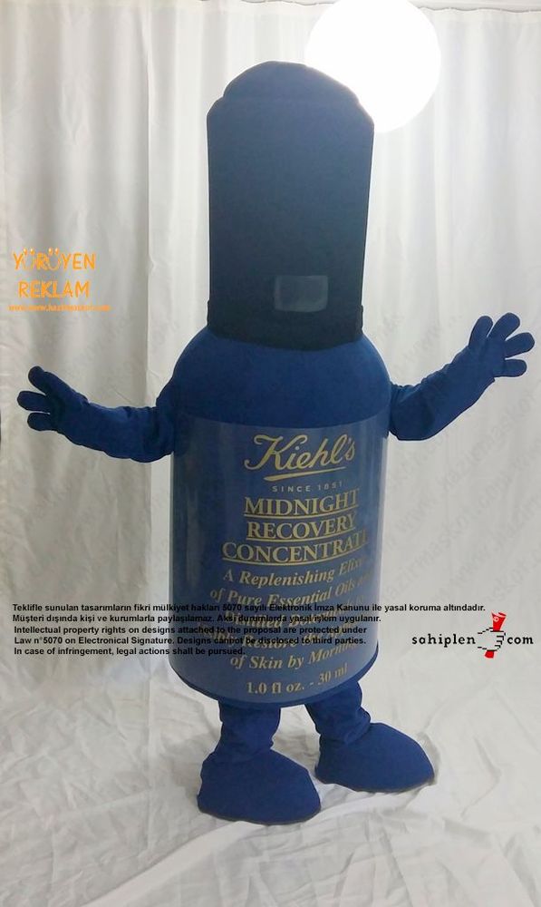 Kiehl's Şişe Maskot Kostümü / L'Oréal Türkiye maskot kostümü