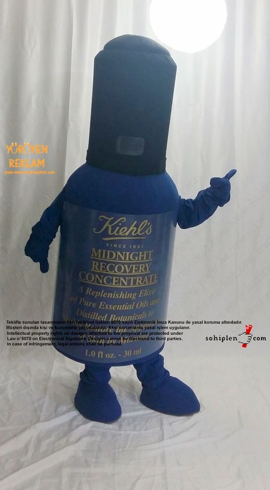 Kiehl's Şişe Maskot Kostümü / L'Oréal Türkiye maskot kostümü