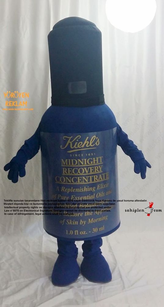 Kiehl's Şişe Maskot Kostümü / L'Oréal Türkiye maskot kostümü