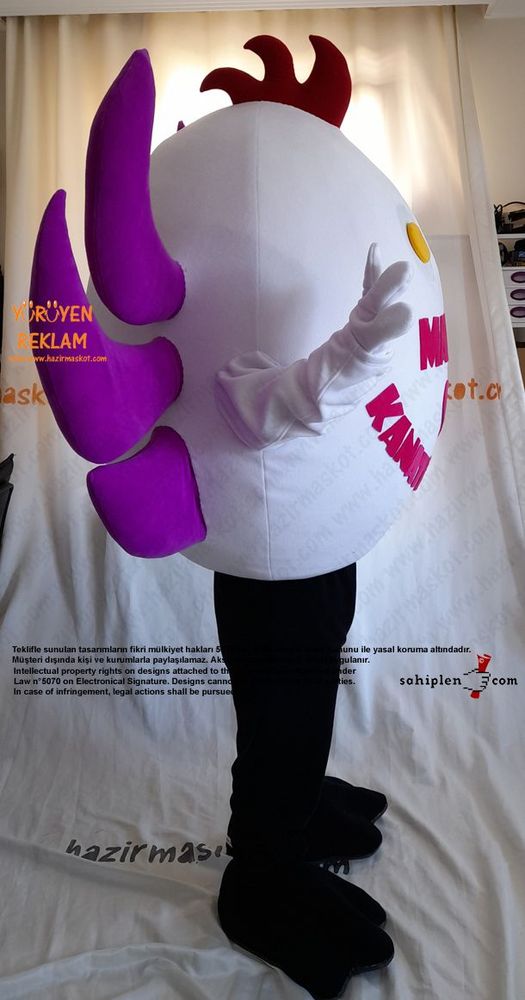 Yumurta Maskot Kostümü / Manisa İl Tarım maskot kostümü