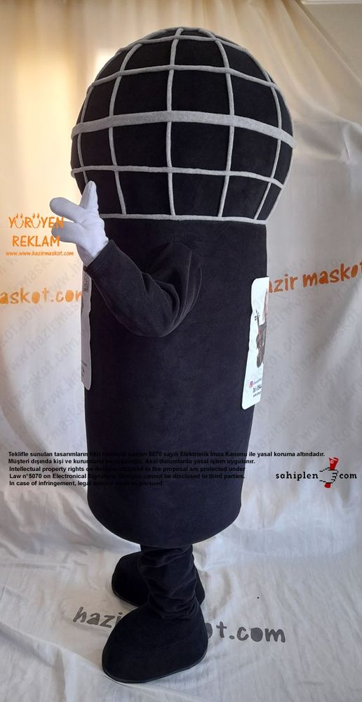 Mikrofon Maskot Kostümü maskot kostümü