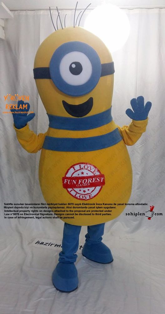 Minion Bowling Lobutu / Moldova maskot kostümü