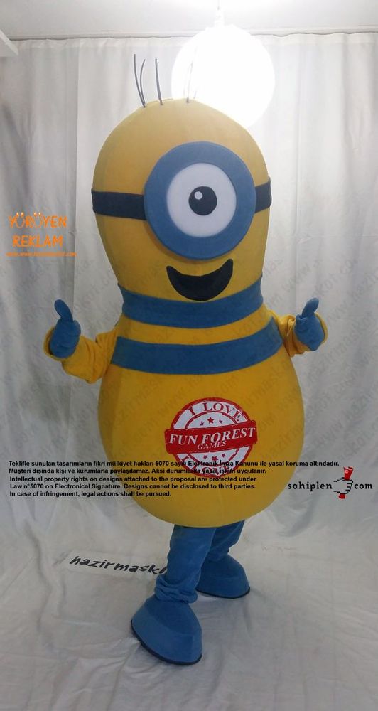 Minion Bowling Lobutu / Moldova maskot kostümü