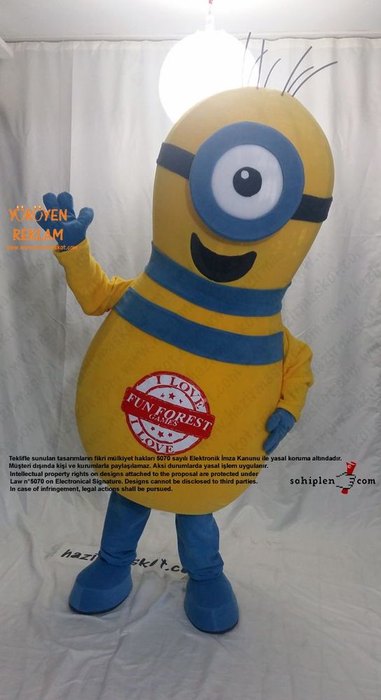 Minion Bowling Lobutu / Moldova maskot kostümü