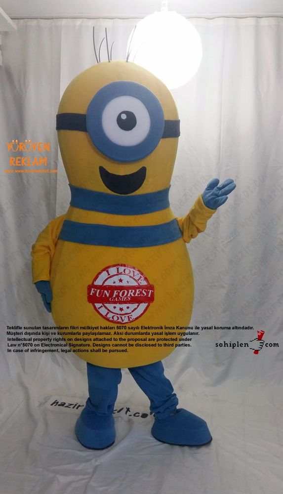 Minion Bowling Lobutu / Moldova maskot kostümü