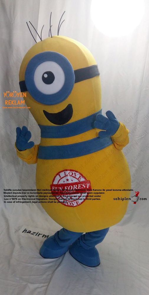 Minion Bowling Lobutu / Moldova maskot kostümü