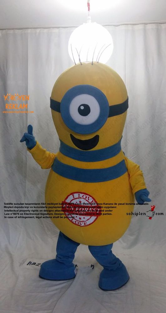 Minion Bowling Lobutu / Moldova maskot kostümü