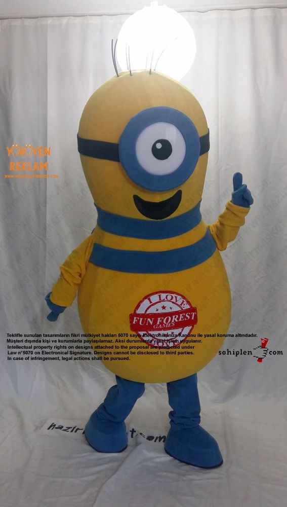 Minion Bowling Lobutu / Moldova maskot kostümü