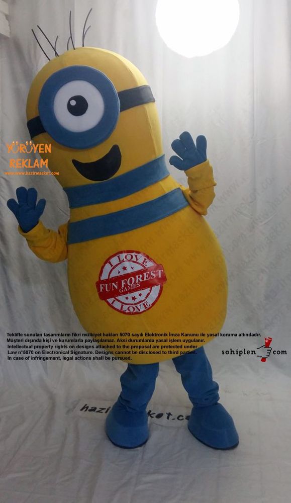 Minion Bowling Lobutu / Moldova maskot kostümü