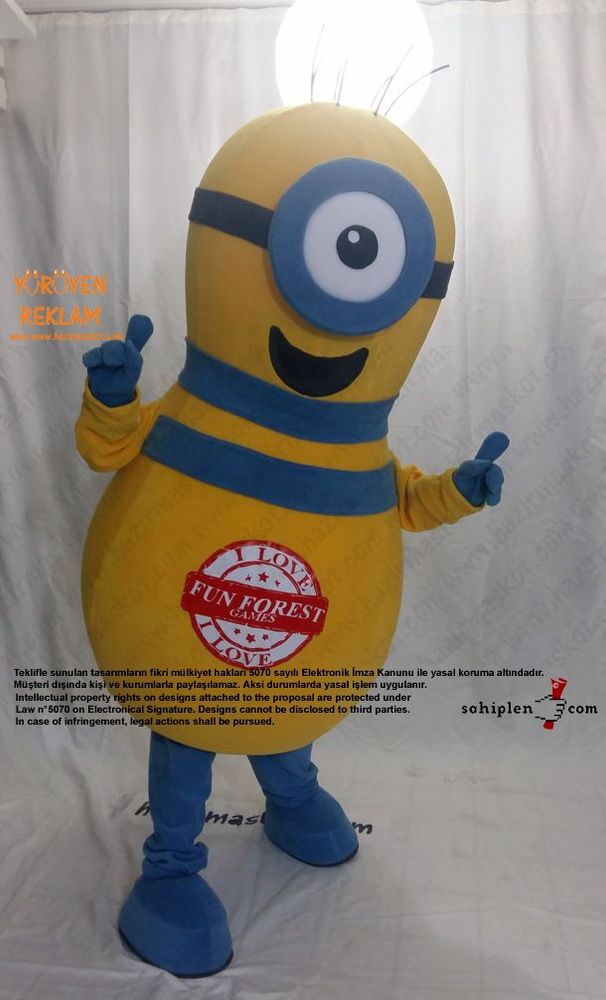 Minion Bowling Lobutu / Moldova maskot kostümü
