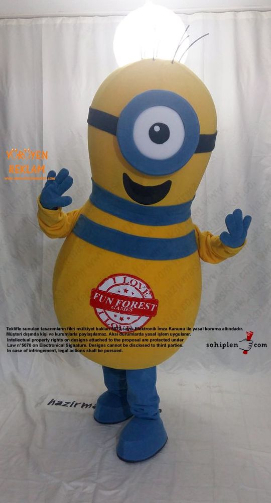 Minion Bowling Lobutu / Moldova maskot kostümü