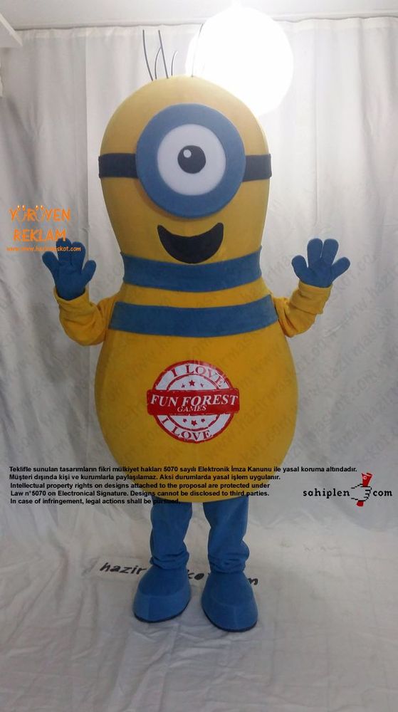 Minion Bowling Lobutu / Moldova maskot kostümü