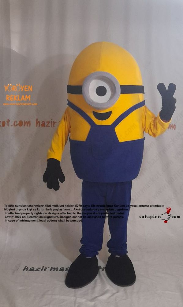 Minion Maskot Kostümü maskot kostümü