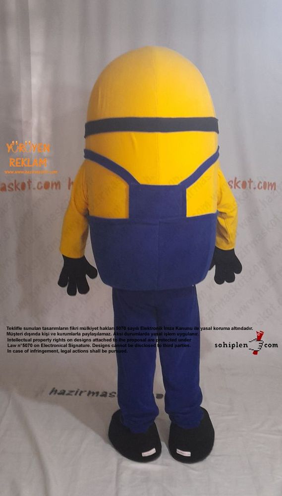 Minion Maskot Kostümü maskot kostümü