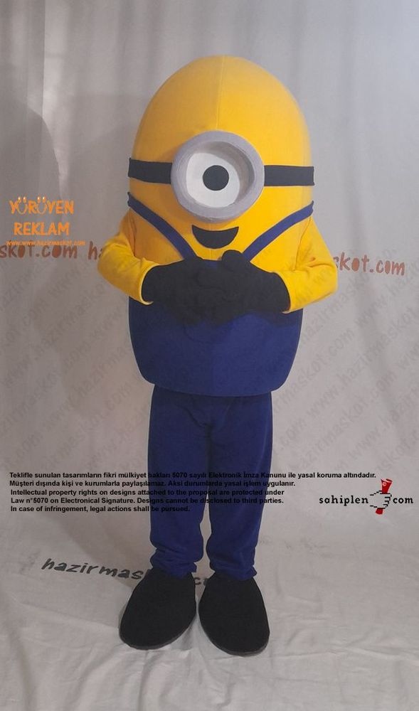 Minion Maskot Kostümü maskot kostümü