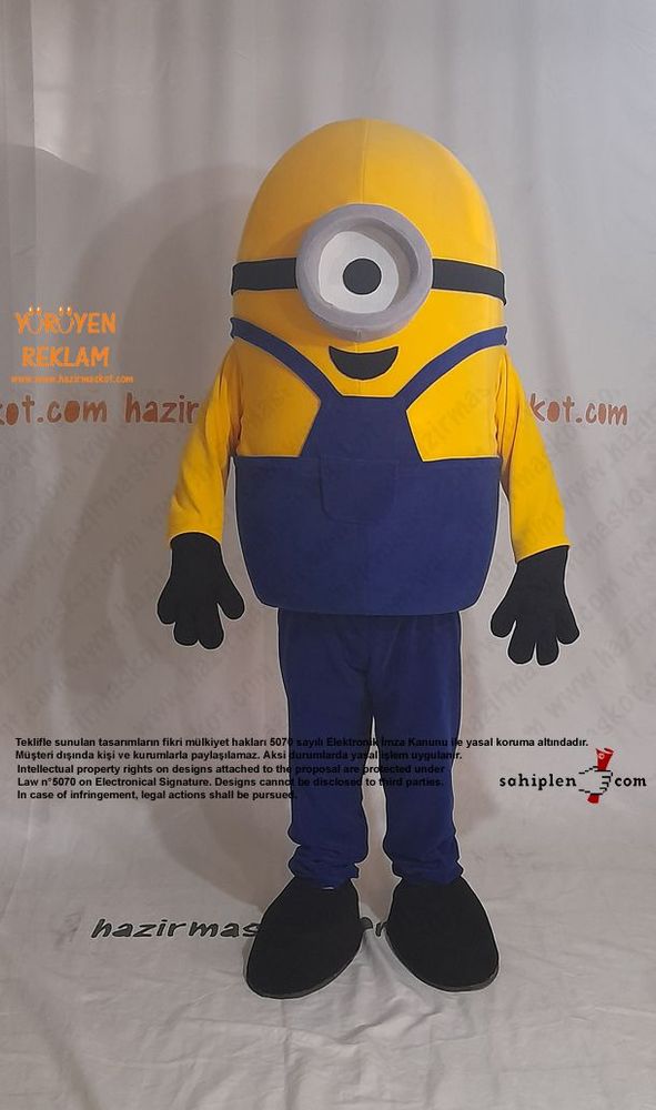 Minion Maskot Kostümü maskot kostümü