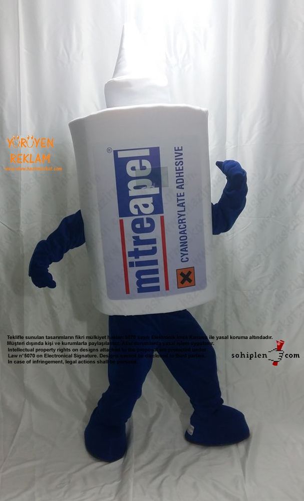 Mitre Apel Yapıştırıcı Maskot Kostümü maskot kostümü