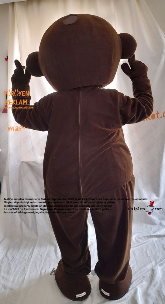 Monkinds Maymun Maskot Kostümü İsveç/ Monkinds Monkey Mascot Costume - Sweden maskot kostümü