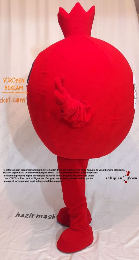 Nar Maskot / Pomegranate Mascot Costıme maskot kostümü