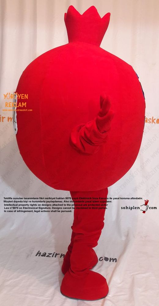 Nar Maskot / Pomegranate Mascot Costıme maskot kostümü