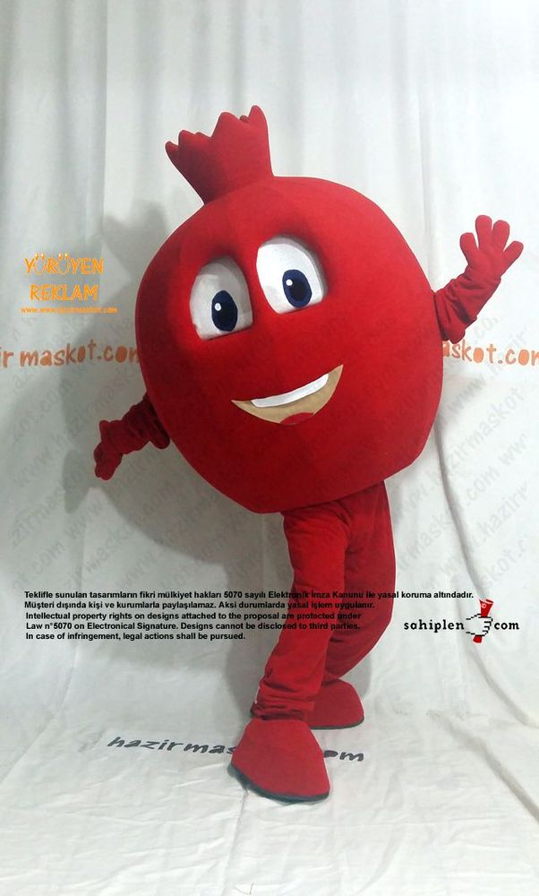 Nar Maskotu / Şanlı Urfa Suruç Belediyesi / Gelişim Ofset maskot kostümü