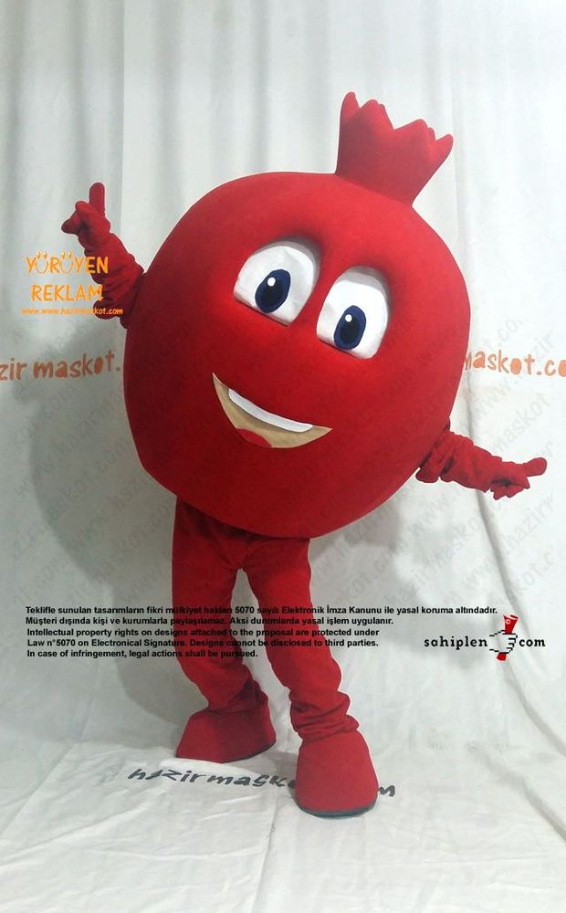 Nar Maskotu / Şanlı Urfa Suruç Belediyesi / Gelişim Ofset maskot kostümü