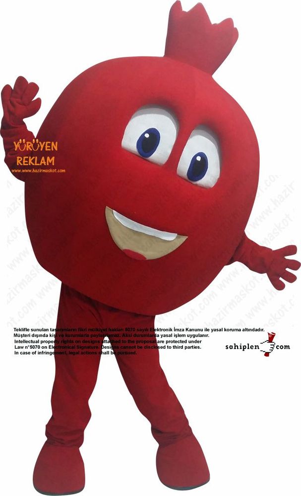 Nar Maskotu / Şanlı Urfa Suruç Belediyesi / Gelişim Ofset maskot kostümü