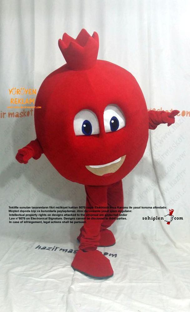 Nar Maskotu / Şanlı Urfa Suruç Belediyesi / Gelişim Ofset maskot kostümü