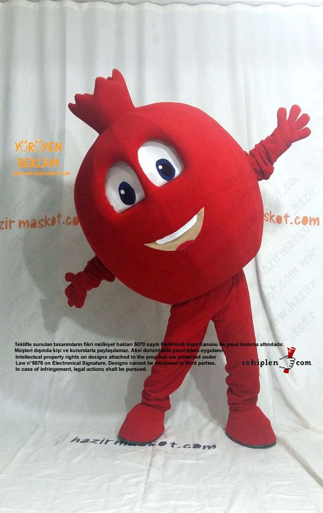 Nar Maskotu / Şanlı Urfa Suruç Belediyesi / Gelişim Ofset maskot kostümü