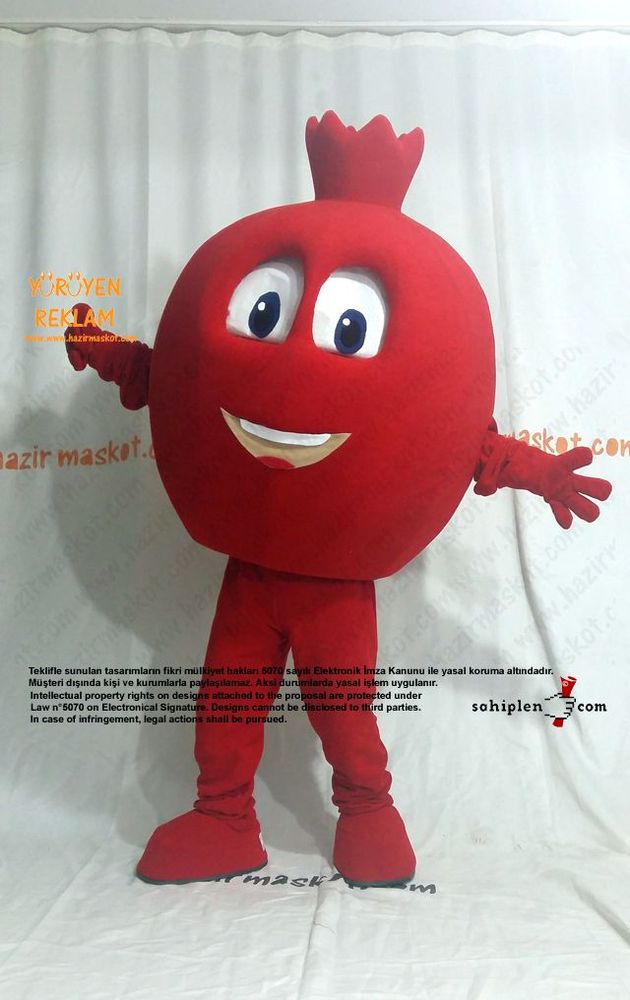 Nar Maskotu / Şanlı Urfa Suruç Belediyesi / Gelişim Ofset maskot kostümü