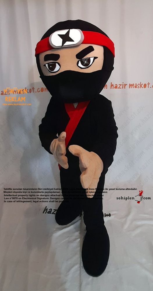 Ninja Maskot Kostümü / Ninja Mascot Costume maskot kostümü