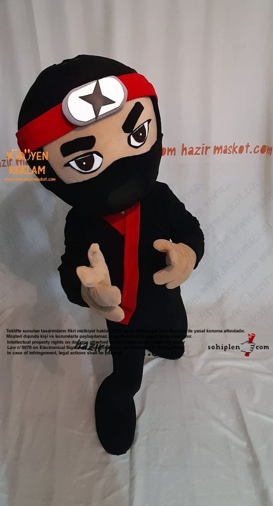 Ninja Maskot Kostümü / Ninja Mascot Costume maskot kostümü