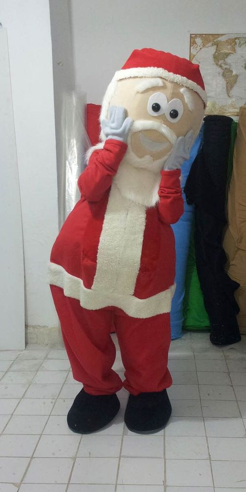 Noel Baba Maskot Kostümü Santa Claus Mascot Costume maskot kostümü