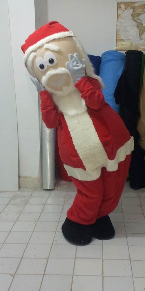 Noel Baba Maskot Kostümü Santa Claus Mascot Costume maskot kostümü