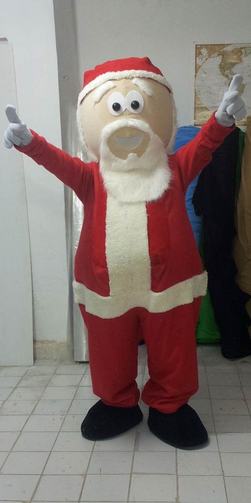 Noel Baba Maskot Kostümü Santa Claus Mascot Costume maskot kostümü