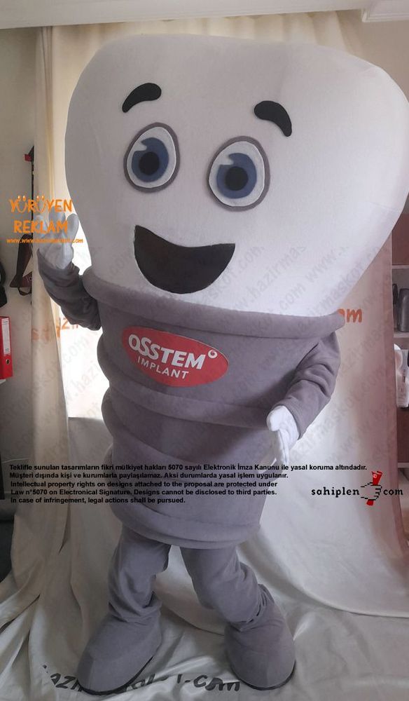 Diş İmplant Maskotu / Osstem OSSMAN maskot kostümü