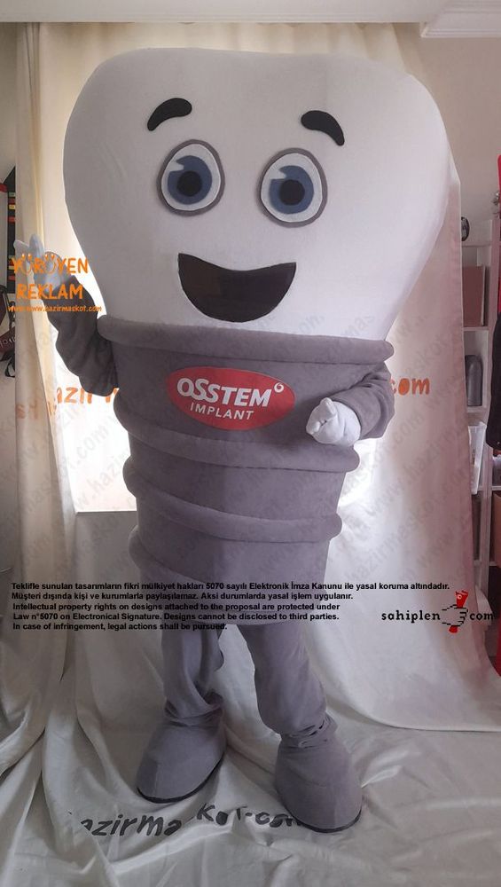 Diş İmplant Maskotu / Osstem OSSMAN maskot kostümü