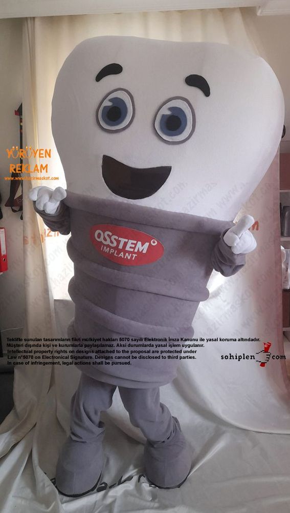 Diş İmplant Maskotu / Osstem OSSMAN maskot kostümü