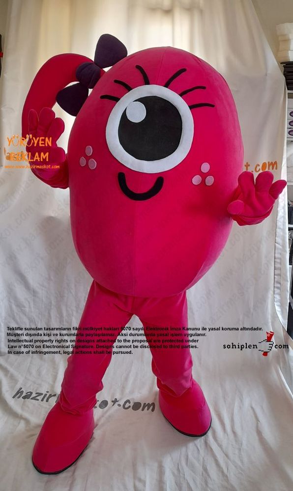 Pembe Canavar Maskot / Ohio Museum USA maskot kostümü