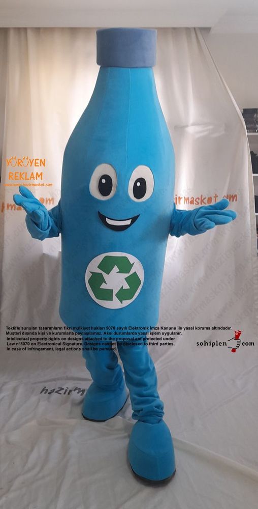 Pet Şişe Maskot Kostümü / Konya Geri Dönüşüm maskot kostümü